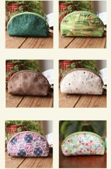 Hand Embroidered Linen Bag with Multi-Colored Embroidery