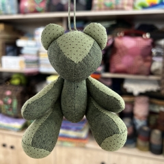 Embroidered Teddy Bear Toy Embroidered Home Decor, Gift, Hug Bear Handmade DIY Material Kit